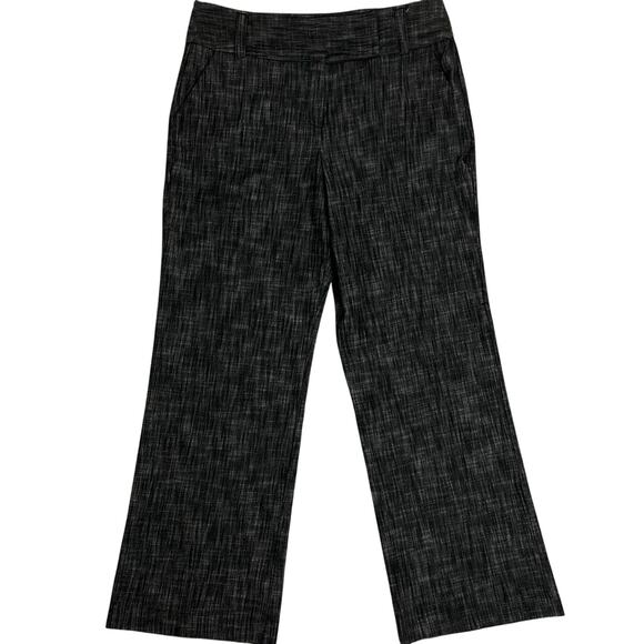 Larry Levine Stretch Pants Womens 14 34X30 Charcoal Gray Comfort Casual Wide Leg - Picture 1 of 11